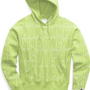 Champion Womans Printed Reverse Weave Pullover Hoodie.